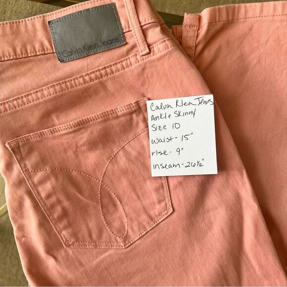 Calvin Klein Jeans Peach Skinny Ankle Women's Jeans - Picture 12 of 12